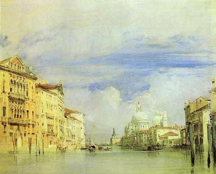 Richard Parkes Bonington Venice. The Grand Canal.